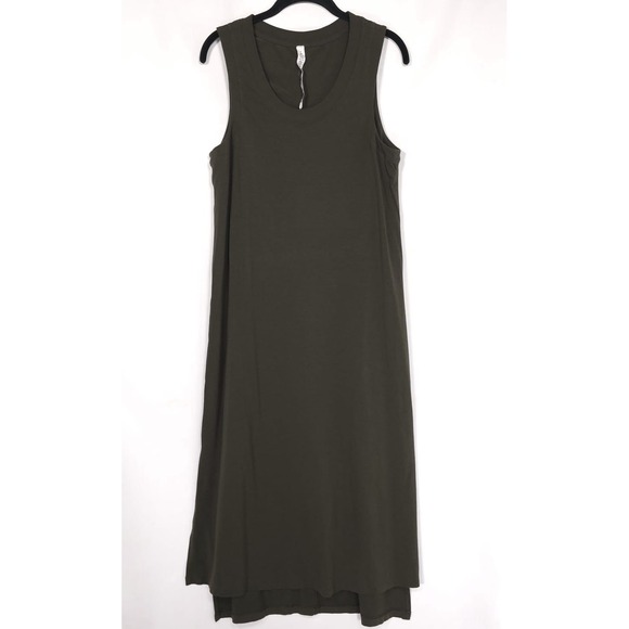 Lululemon Maxi Dress Size 8 All Yours Tank Women's Olive Green PIMA COTTON  Blend - divino.acegroup.co.in